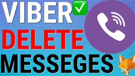 how to delete viber messages.